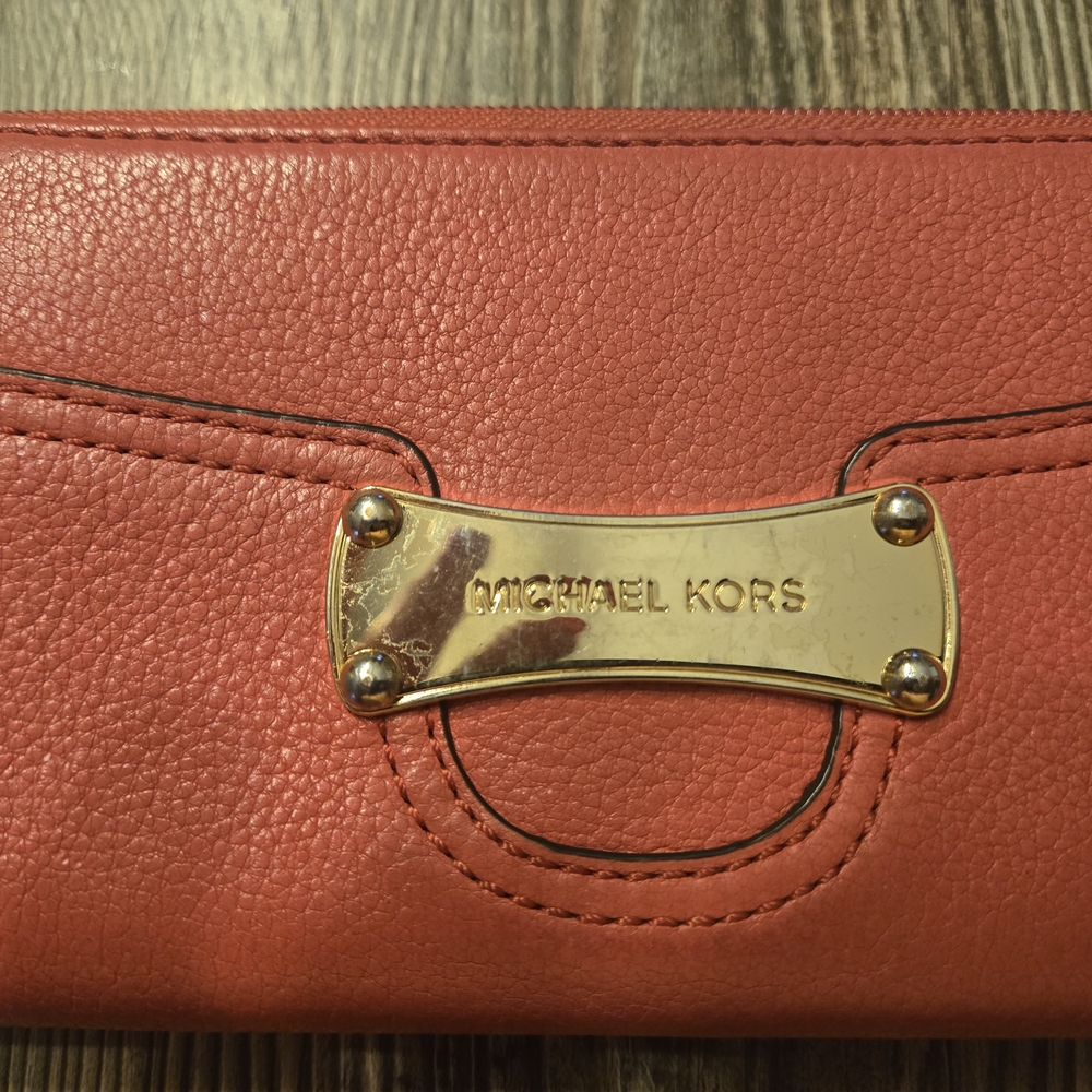 Michael Kors Red Leather Wallet